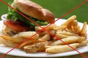 Исключаем из меню вредные продукты