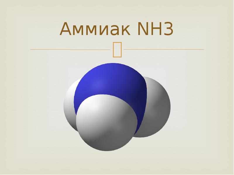Формула аммиака
