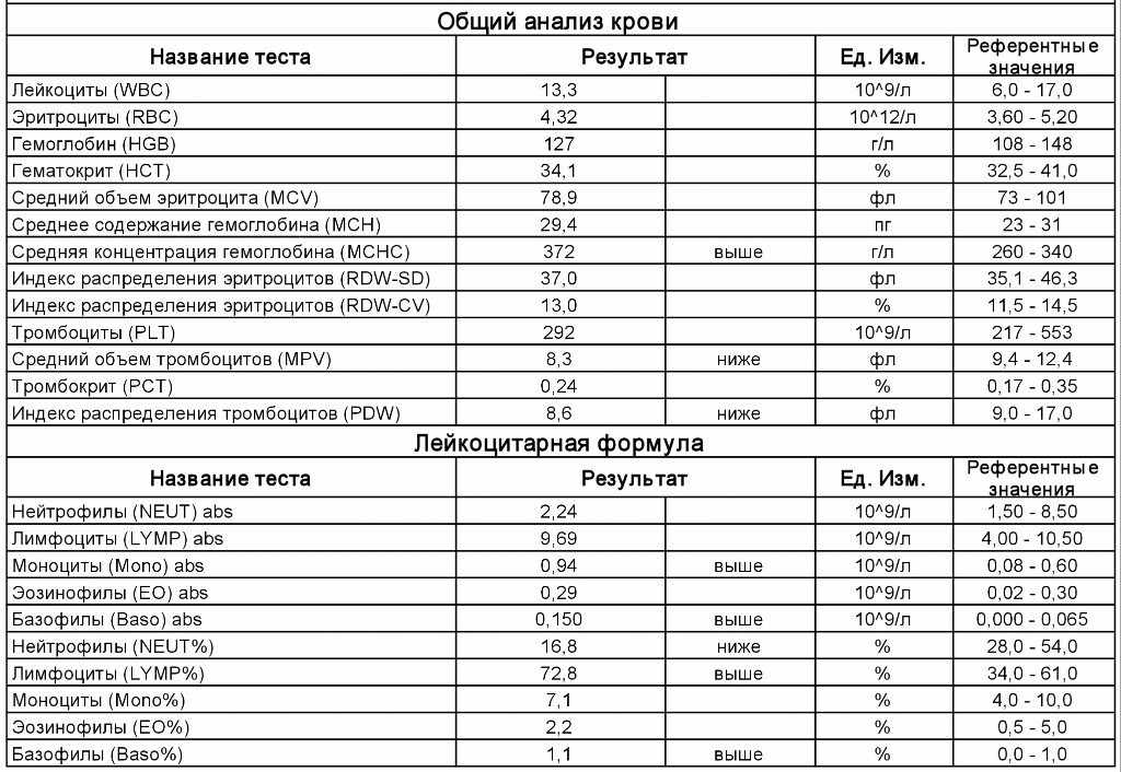Общий анализ крови